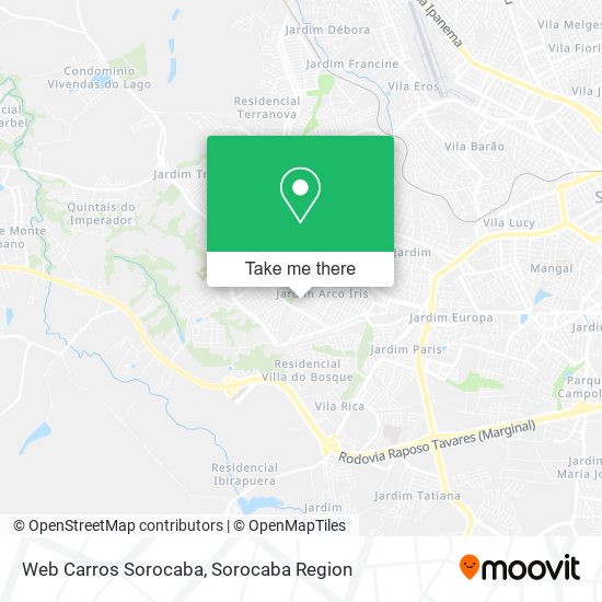 Web Carros Sorocaba map