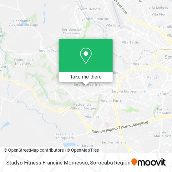 Studyo Fitness Francine Momesso map