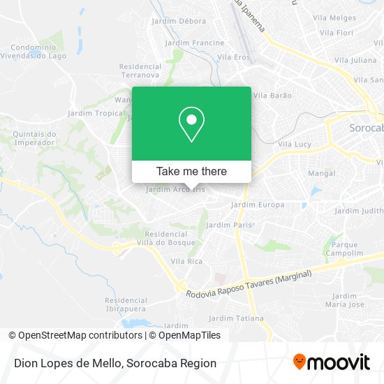 Mapa Dion Lopes de Mello