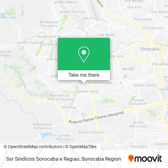 Ssr Sindicos Sorocaba e Regiao map