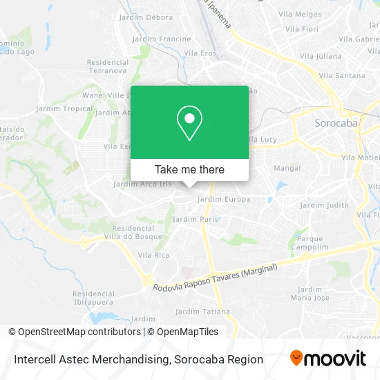 Intercell Astec Merchandising map