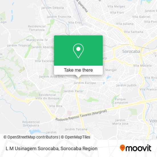 L M Usinagem Sorocaba map