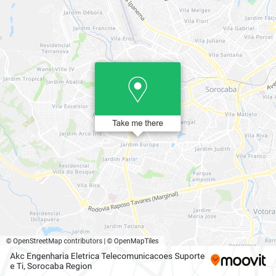 Akc Engenharia Eletrica Telecomunicacoes Suporte e Ti map