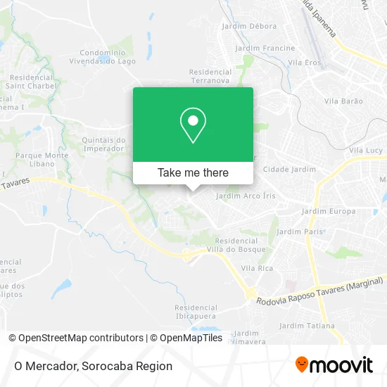 O Mercador map