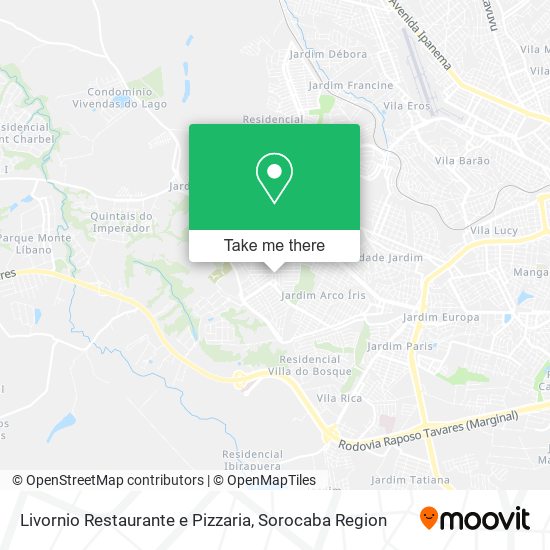 Livornio Restaurante e Pizzaria map