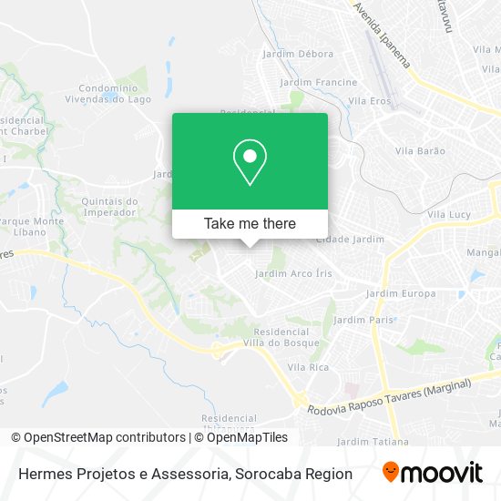 Mapa Hermes Projetos e Assessoria