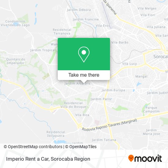 Imperio Rent a Car map