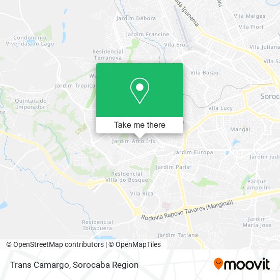 Trans Camargo map