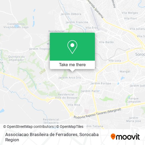 Associacao Brasileira de Ferradores map