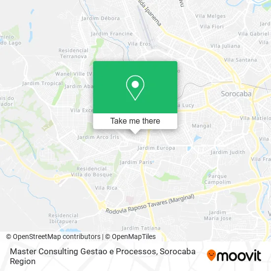 Master Consulting Gestao e Processos map