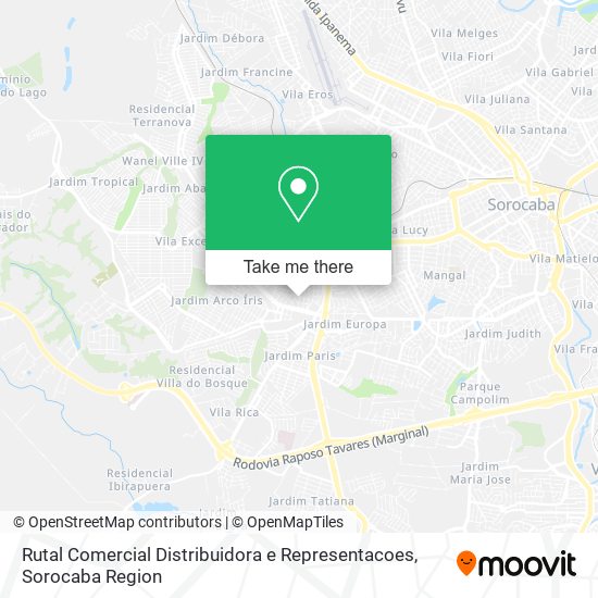 Rutal Comercial Distribuidora e Representacoes map