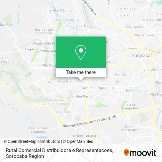 Rutal Comercial Distribuidora e Representacoes map