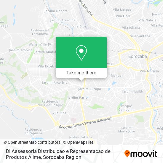 Mapa Dl Assessoria Distribuicao e Representacao de Produtos Alime