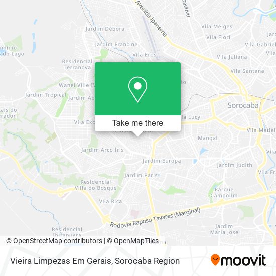 Mapa Vieira Limpezas Em Gerais