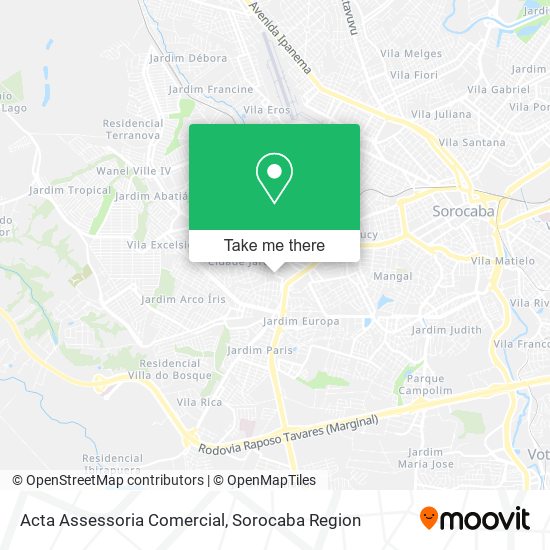 Mapa Acta Assessoria Comercial