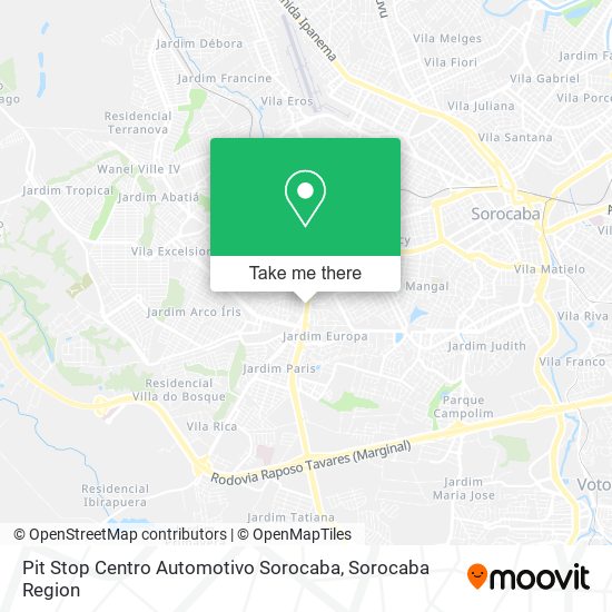 Pit Stop Centro Automotivo Sorocaba map