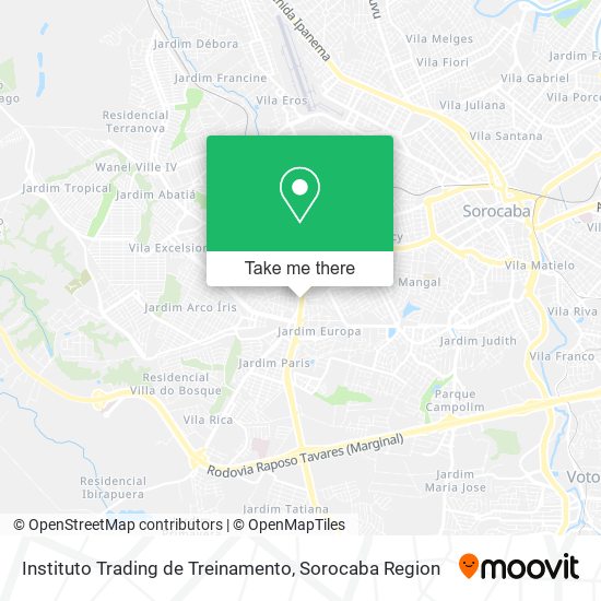 Mapa Instituto Trading de Treinamento