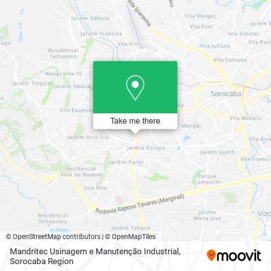 Mapa Mandritec Usinagem e Manutenção Industrial