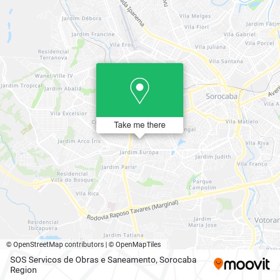 SOS Servicos de Obras e Saneamento map