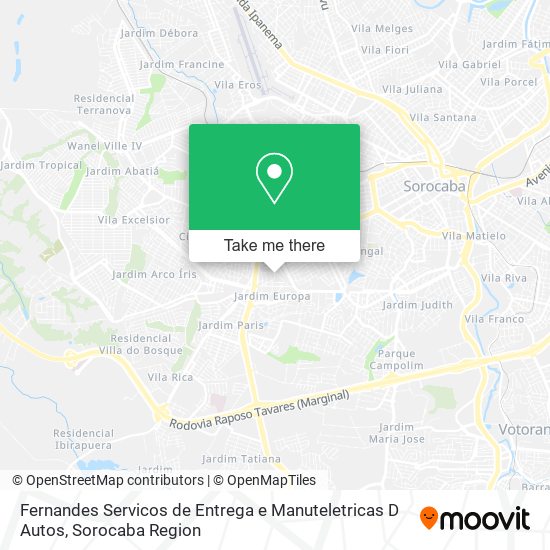 Fernandes Servicos de Entrega e Manuteletricas D Autos map