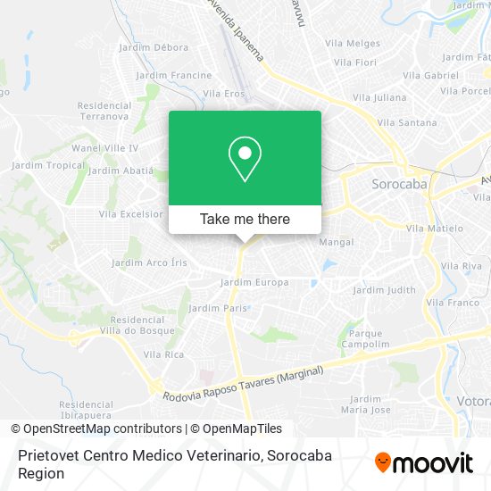 Prietovet Centro Medico Veterinario map