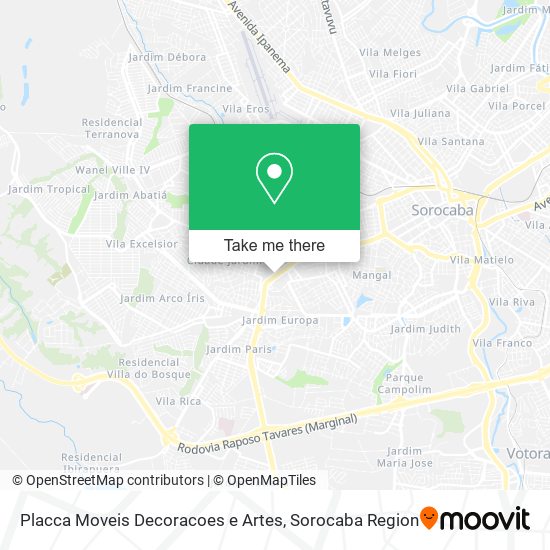 Placca Moveis Decoracoes e Artes map