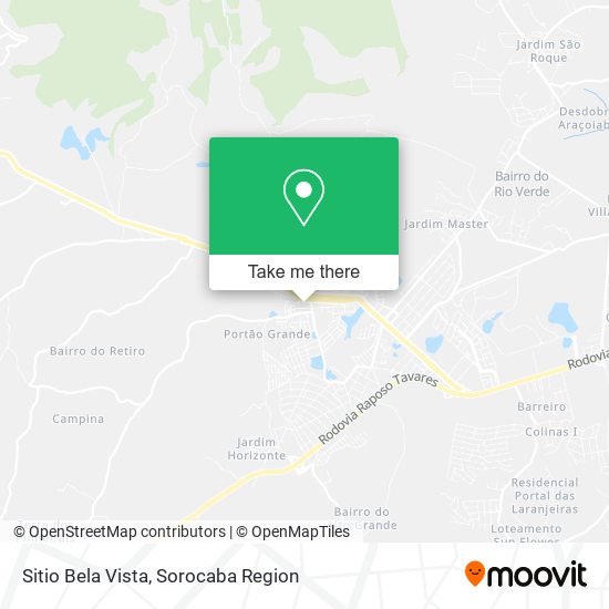 Sitio Bela Vista map