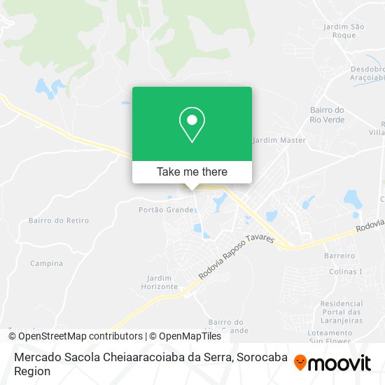 Mercado Sacola Cheiaaracoiaba da Serra map