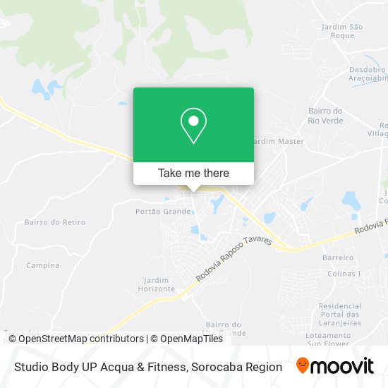 Studio Body UP Acqua & Fitness map