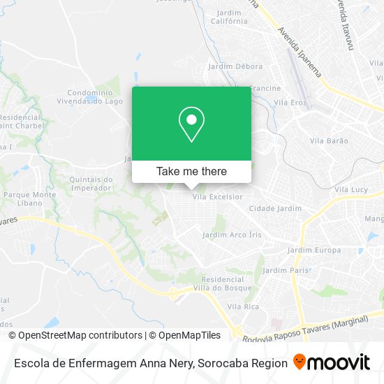 Mapa Escola de Enfermagem Anna Nery