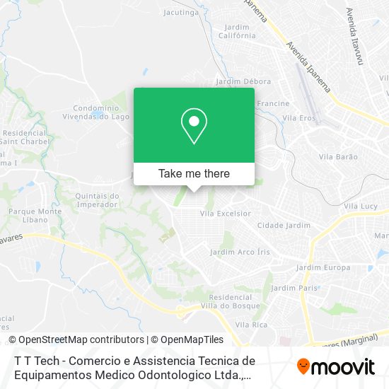 T T Tech - Comercio e Assistencia Tecnica de Equipamentos Medico Odontologico Ltda. map