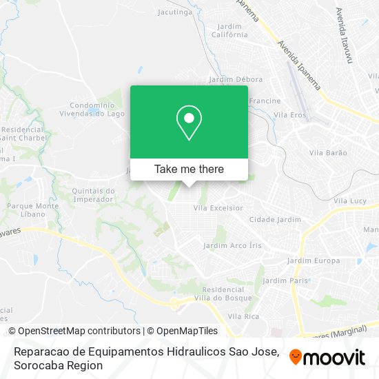 Reparacao de Equipamentos Hidraulicos Sao Jose map