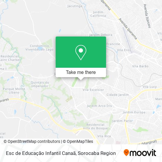 Esc de Educação Infantil Canaã map