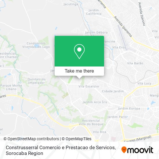 Construsserral Comercio e Prestacao de Servicos map