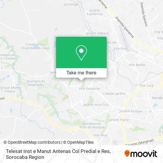 Telesat Inst e Manut Antenas Col Predial e Res map