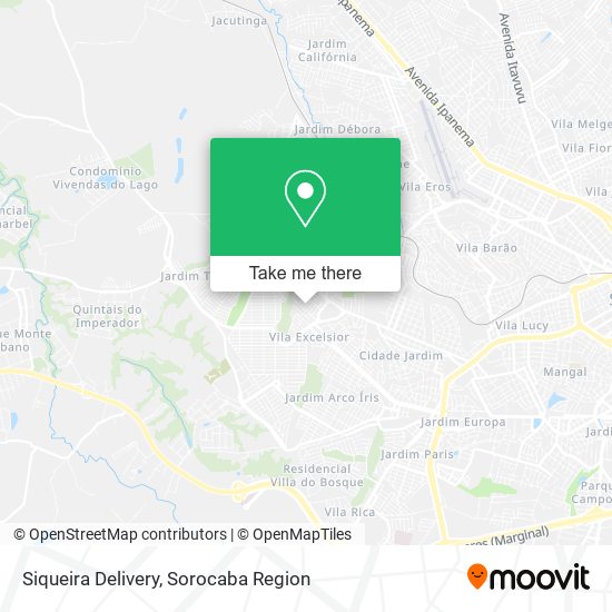 Siqueira Delivery map