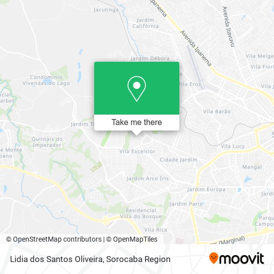 Lidia dos Santos Oliveira map