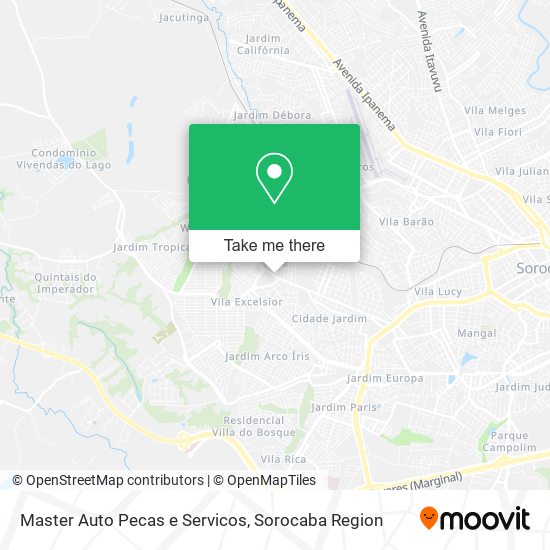 Master Auto Pecas e Servicos map