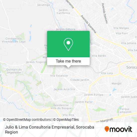 Mapa Julio & Lima Consultoria Empresarial