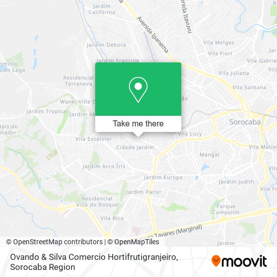 Ovando & Silva Comercio Hortifrutigranjeiro map