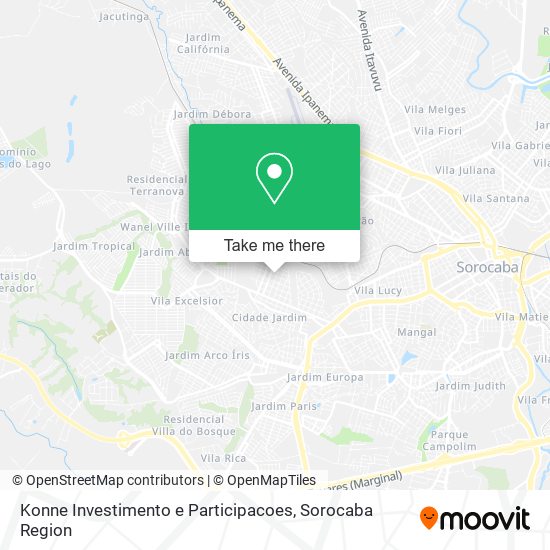 Mapa Konne Investimento e Participacoes