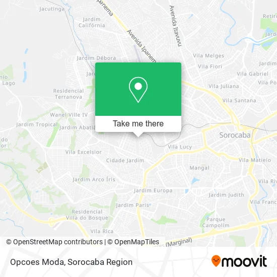 Opcoes Moda map