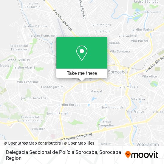 Delegacia Seccional de Polícia Sorocaba map