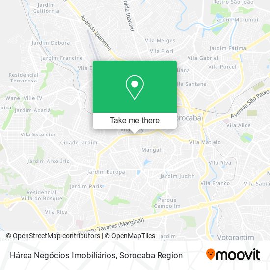 Hárea Negócios Imobiliários map