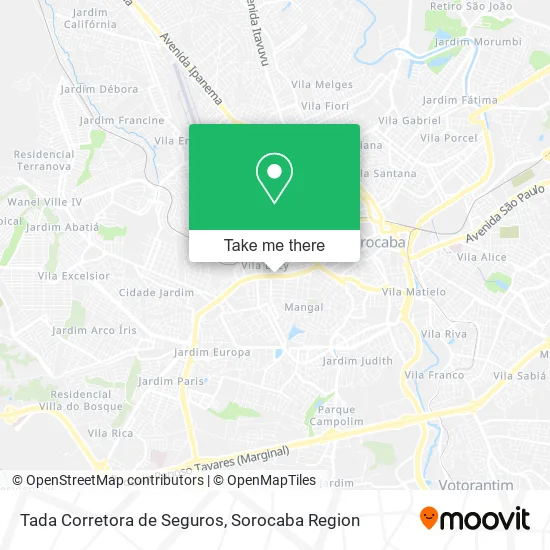 Tada Corretora de Seguros map