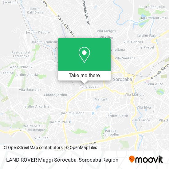 LAND ROVER Maggi Sorocaba map