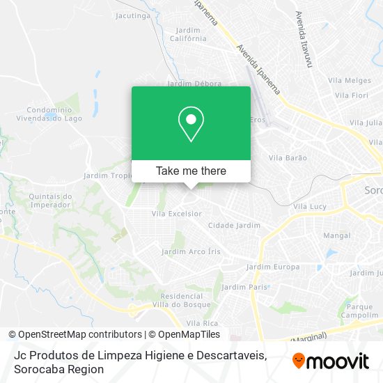 Mapa Jc Produtos de Limpeza Higiene e Descartaveis