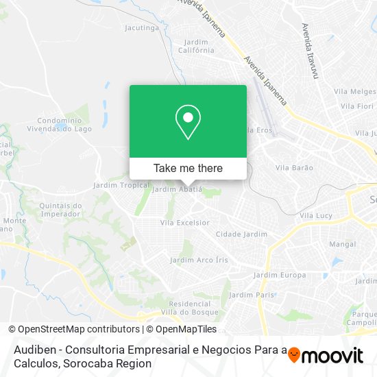 Mapa Audiben - Consultoria Empresarial e Negocios Para a Calculos