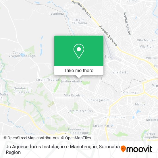 Jc Aquecedores Instalação e Manutenção map