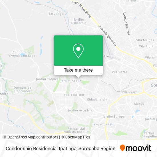 Condominio Residencial Ipatinga map
